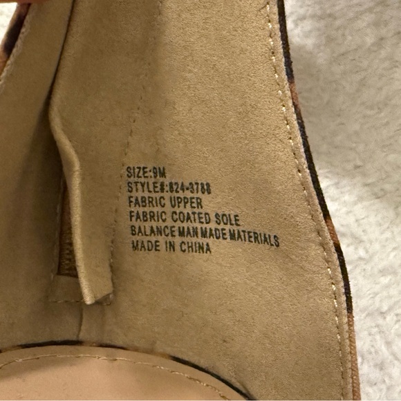 New York & Company Leopard Print Ankle Strap Wedge Sandals - Picture 7 of 7